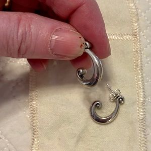 James Avery Scroll post earrings.